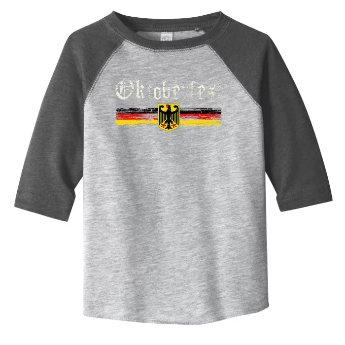 Vintage Oktoberfest Octoberfest German Drinking Festival Toddler Fine Jersey T-Shirt