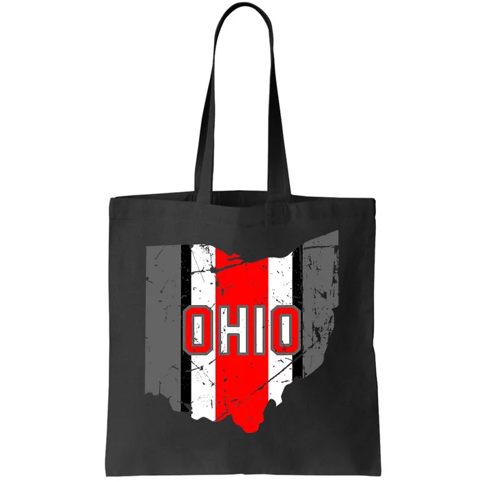 Vintage OHIO Ohio State Map Tote Bag