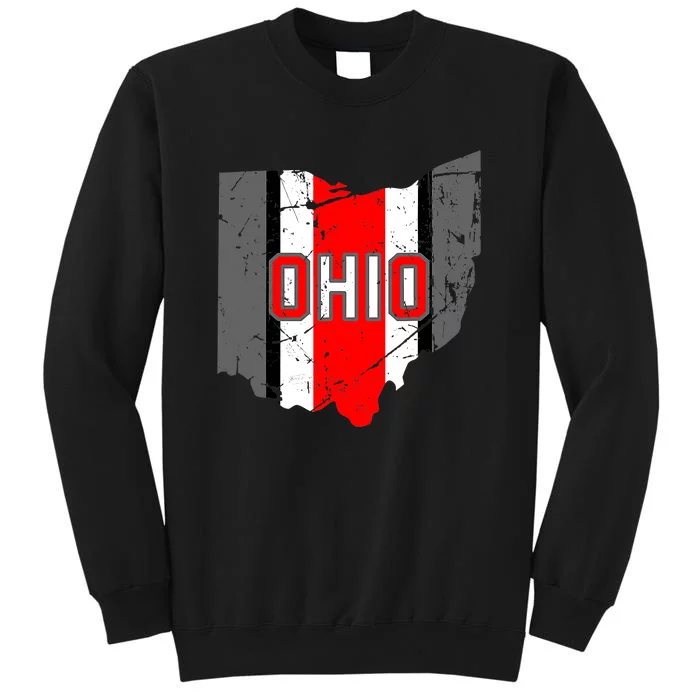 Vintage OHIO Ohio State Map Tall Sweatshirt