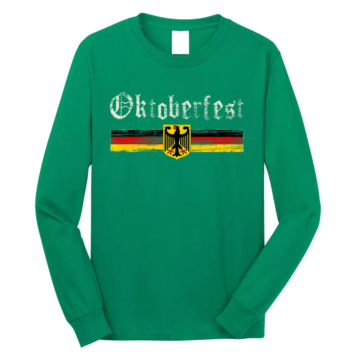 Vintage Oktoberfest Octoberfest German Drinking Festival Long Sleeve Shirt