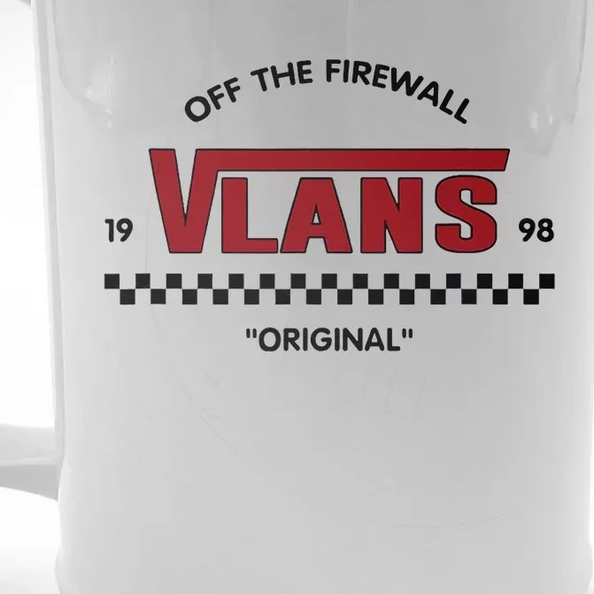 Vlan Out Of The Firewall Network Engineering Front & Back Beer Stein