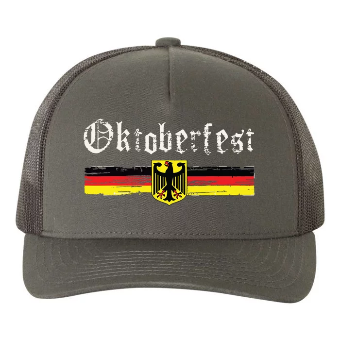 Vintage Oktoberfest Octoberfest German Drinking Festival Yupoong Adult 5-Panel Trucker Hat