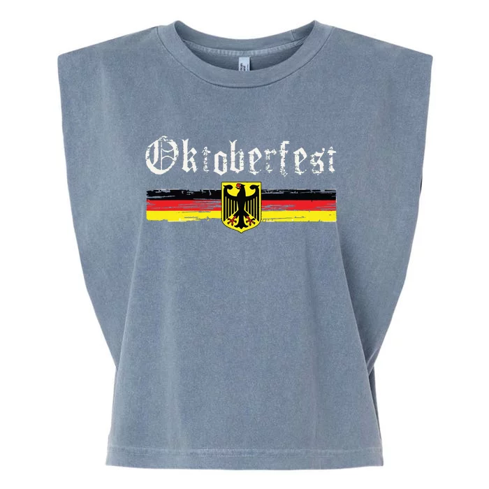 Vintage Oktoberfest Octoberfest German Drinking Festival Garment-Dyed Women's Muscle Tee