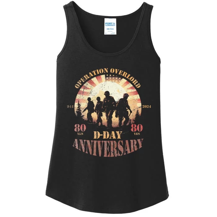 Vintage Operation Overlord 1944 Dday 2024 80th Anniversary Ladies Essential Tank