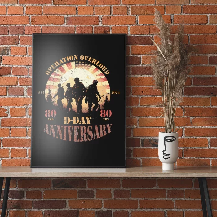 Vintage Operation Overlord 1944 Dday 2024 80th Anniversary Poster