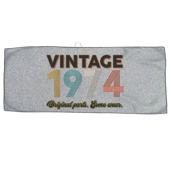 Vintage Original Parts Some Wear 1974 50th Birthday Large Microfiber Waffle Golf Towel