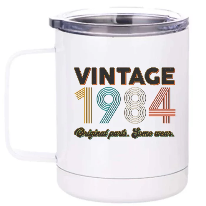 Vintage Original Parts Some Wear 1984 40th Birthday Front & Back 12oz Stainless Steel Tumbler Cup