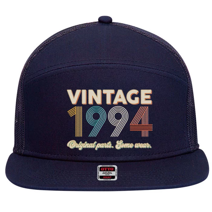 Vintage Original Parts Some Wear 1994 30th Birthday 7 Panel Mesh Trucker Snapback Hat