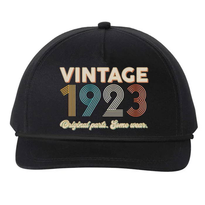 Vintage Original Parts Some Wear 1923 100th Birthday Snapback Five-Panel Rope Hat