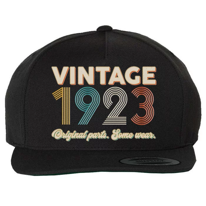 Vintage Original Parts Some Wear 1923 100th Birthday Wool Snapback Cap