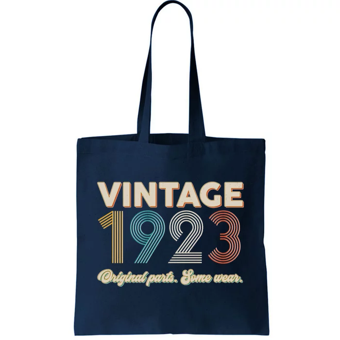 Vintage Original Parts Some Wear 1923 100th Birthday Tote Bag