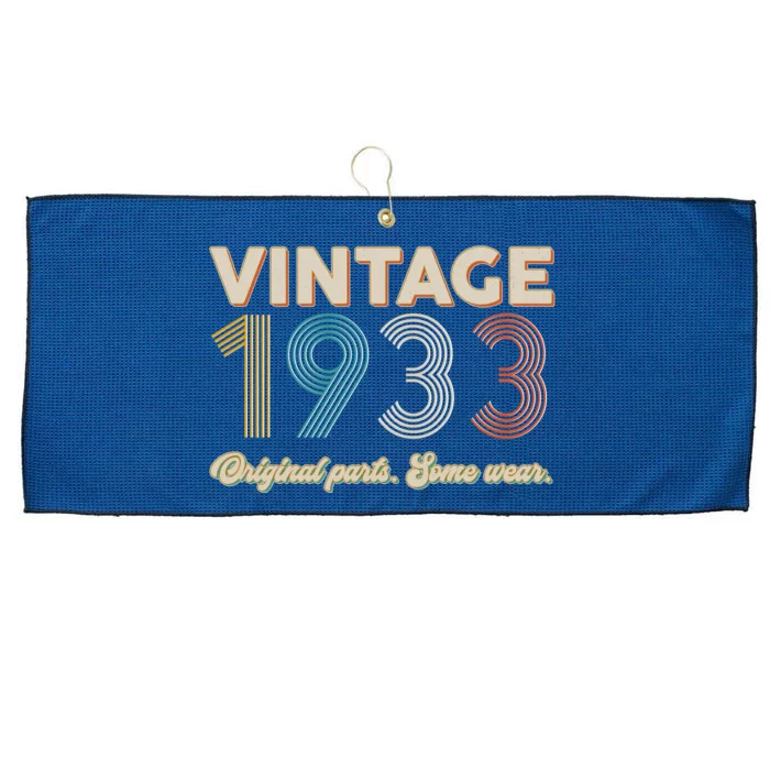 Vintage Original Parts Some Wear 1933 90th Birthday Large Microfiber Waffle Golf Towel