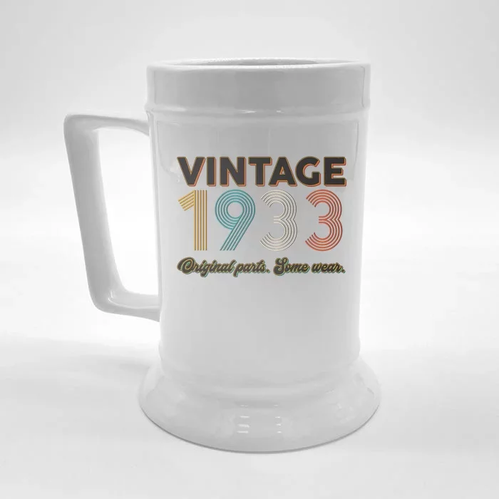 Vintage Original Parts Some Wear 1933 90th Birthday Front & Back Beer Stein