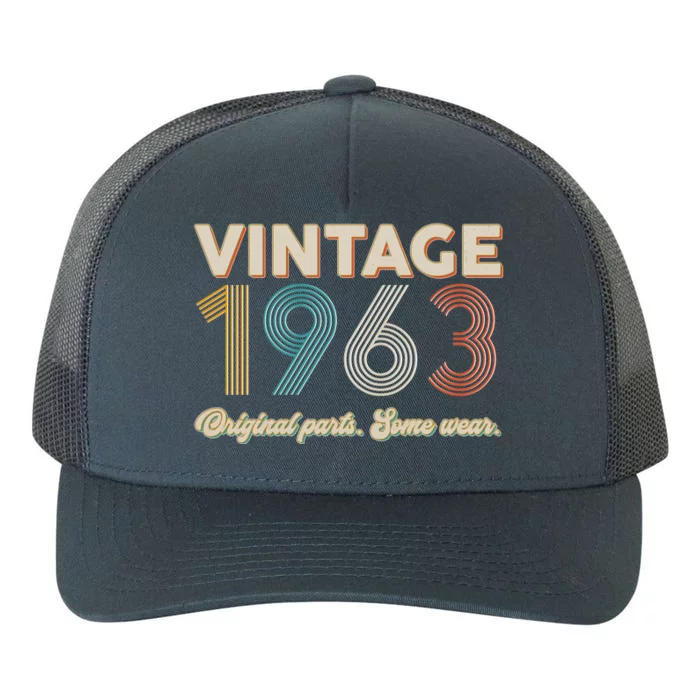 Vintage Original Parts Some Wear 1963 60th Birthday Yupoong Adult 5-Panel Trucker Hat