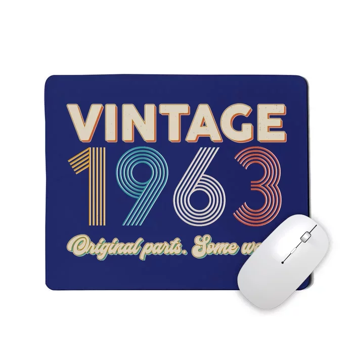 Vintage Original Parts Some Wear 1963 60th Birthday Mousepad