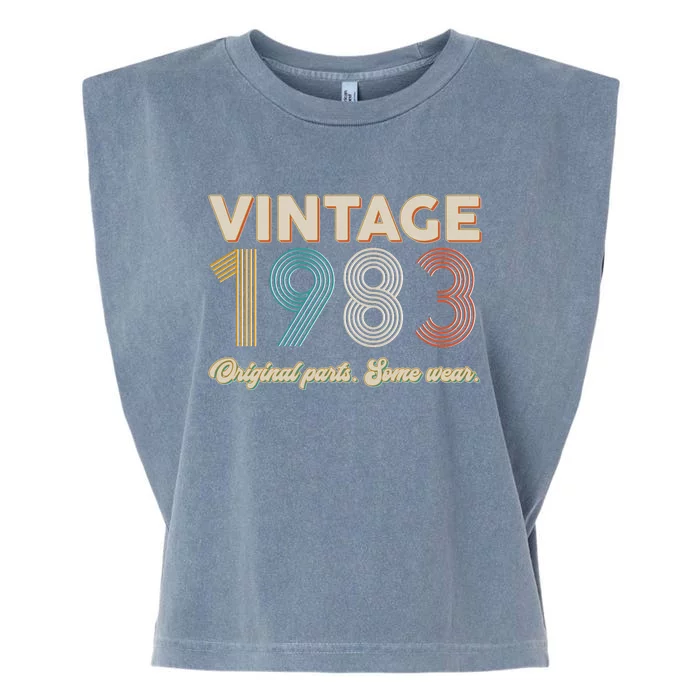 Vintage Original Parts Some Wear 1983 40th Birthday Garment-Dyed Women's Muscle Tee