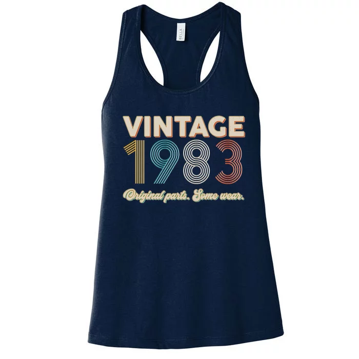 Vintage Original Parts Some Wear 1983 40th Birthday Women's Racerback Tank