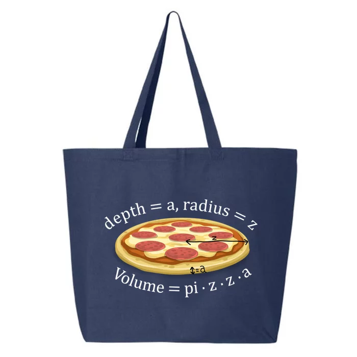 Volume Of Pizza Funny Math Gift 25L Jumbo Tote