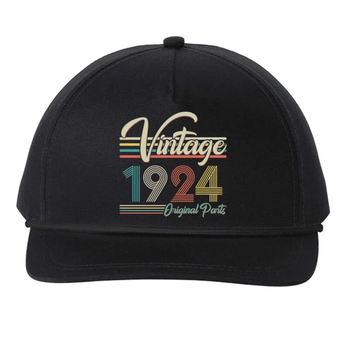 Vintage Original Parts 1924 100th Birthday Snapback Five-Panel Rope Hat