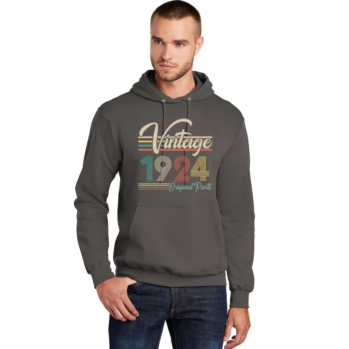 Vintage Original Parts 1924 100th Birthday Hoodie