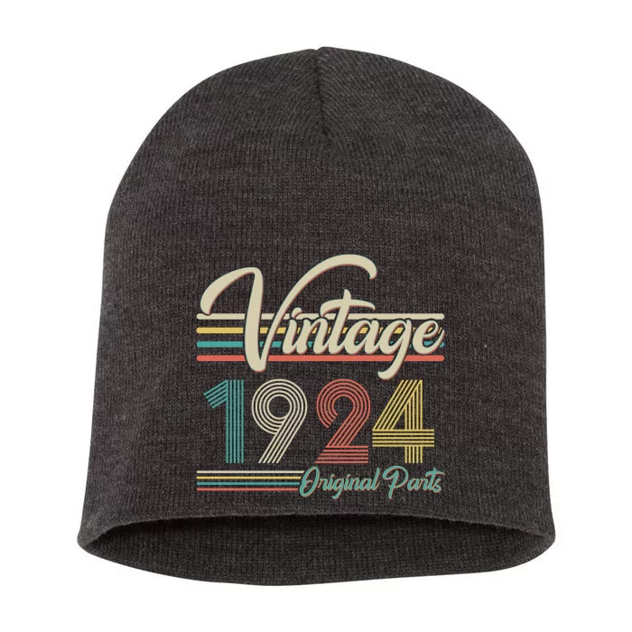 Vintage Original Parts 1924 100th Birthday Short Acrylic Beanie