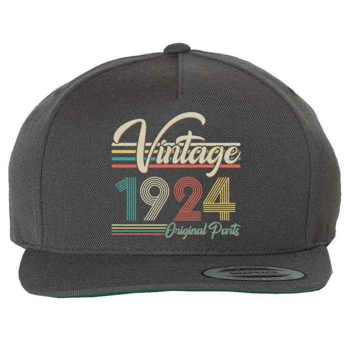 Vintage Original Parts 1924 100th Birthday Wool Snapback Cap