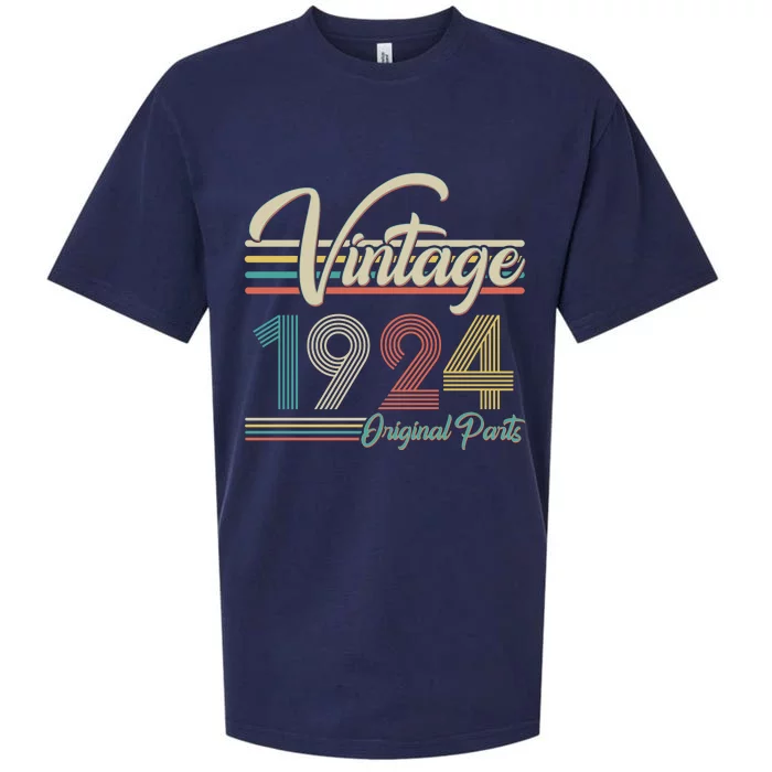 Vintage Original Parts 1924 100th Birthday Sueded Cloud Jersey T-Shirt