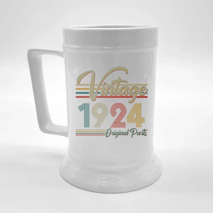 Vintage Original Parts 1924 100th Birthday Front & Back Beer Stein