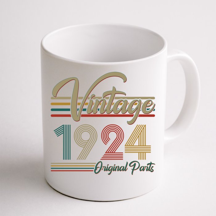 Vintage Original Parts 1924 100th Birthday Front & Back Coffee Mug