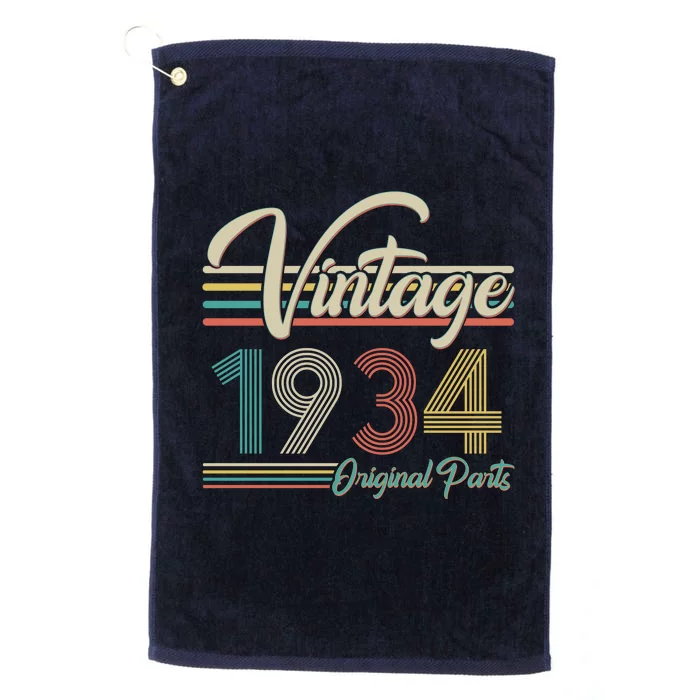 Vintage Original Parts 1934 90th Birthday Platinum Collection Golf Towel