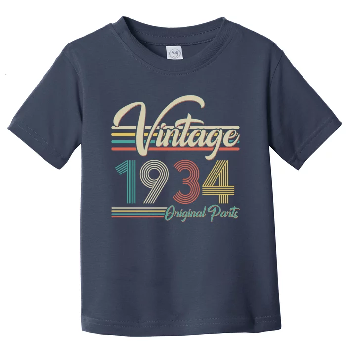 Vintage Original Parts 1934 90th Birthday Toddler T-Shirt