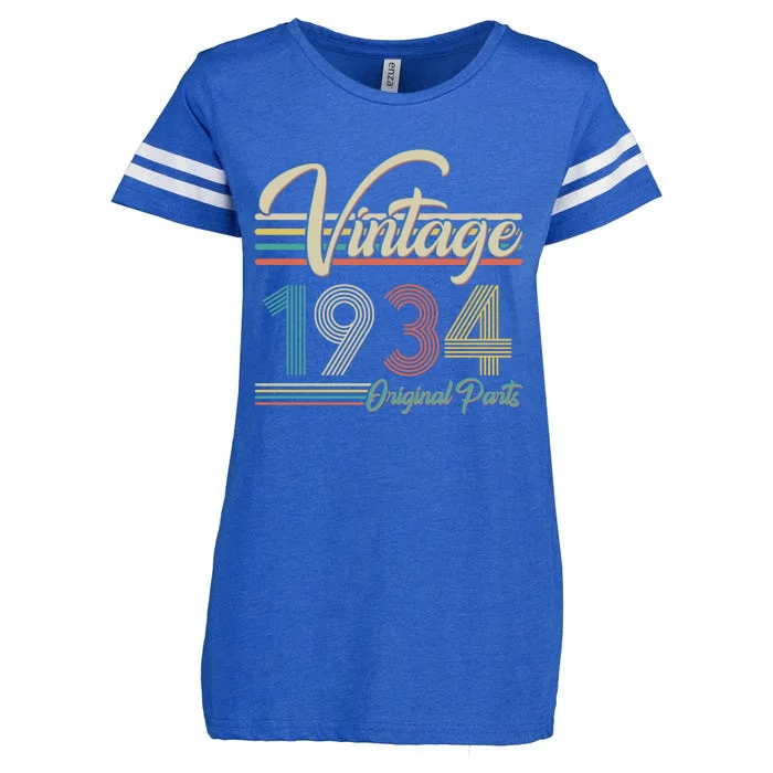 Vintage Original Parts 1934 90th Birthday Enza Ladies Jersey Football T-Shirt