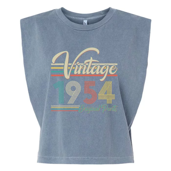 Vintage Original Parts 1954 70th Birthday Garment-Dyed Women's Muscle Tee