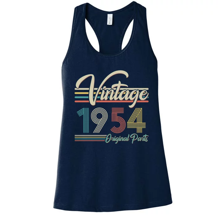 Vintage Original Parts 1954 70th Birthday Women's Racerback Tank