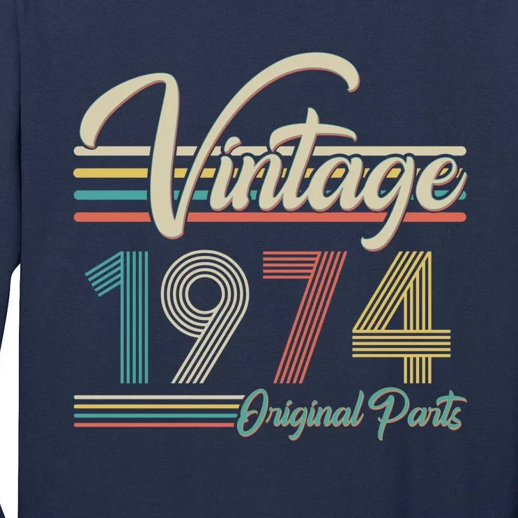 Vintage Original Parts 1974 50th Birthday Tall Long Sleeve T-Shirt