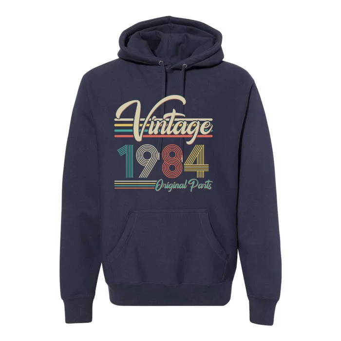 Vintage Original Parts 1984 40th Birthday Premium Hoodie