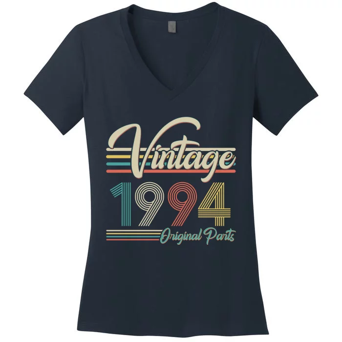 Vintage Original Parts 1994 30th Birthday Women's V-Neck T-Shirt