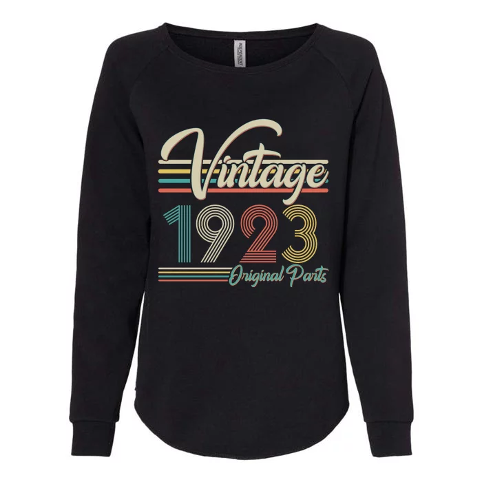 Vintage Original Parts 1923 100th Birthday Womens California Wash Sweatshirt