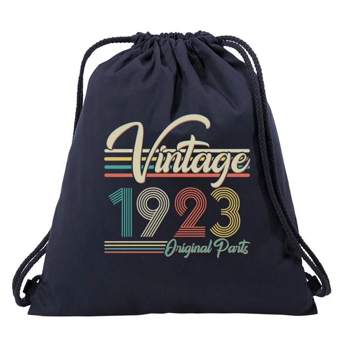 Vintage Original Parts 1923 100th Birthday Drawstring Bag