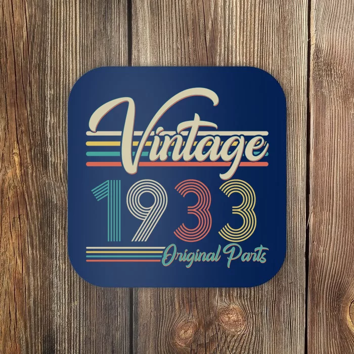 Vintage Original Parts 1933 90th Birthday Coaster