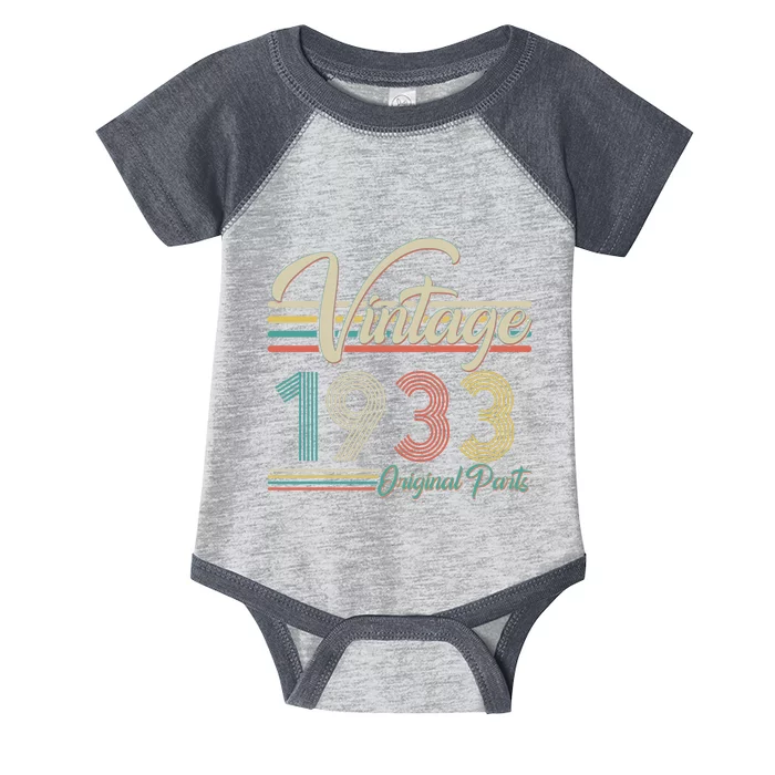 Vintage Original Parts 1933 90th Birthday Infant Baby Jersey Bodysuit