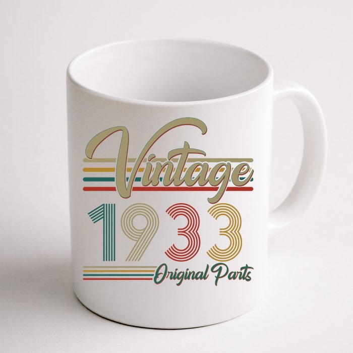 Vintage Original Parts 1933 90th Birthday Front & Back Coffee Mug