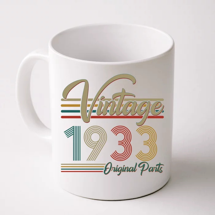 Vintage Original Parts 1933 90th Birthday Front & Back Coffee Mug