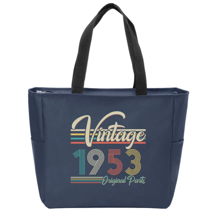 Vintage Original Parts 1953 70th Birthday Zip Tote Bag