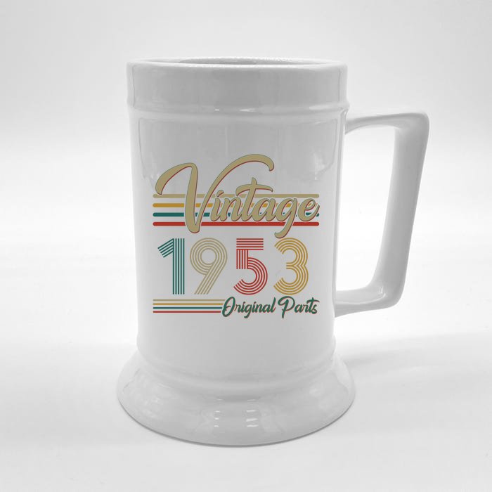 Vintage Original Parts 1953 70th Birthday Front & Back Beer Stein