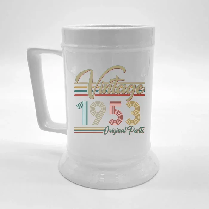 Vintage Original Parts 1953 70th Birthday Front & Back Beer Stein