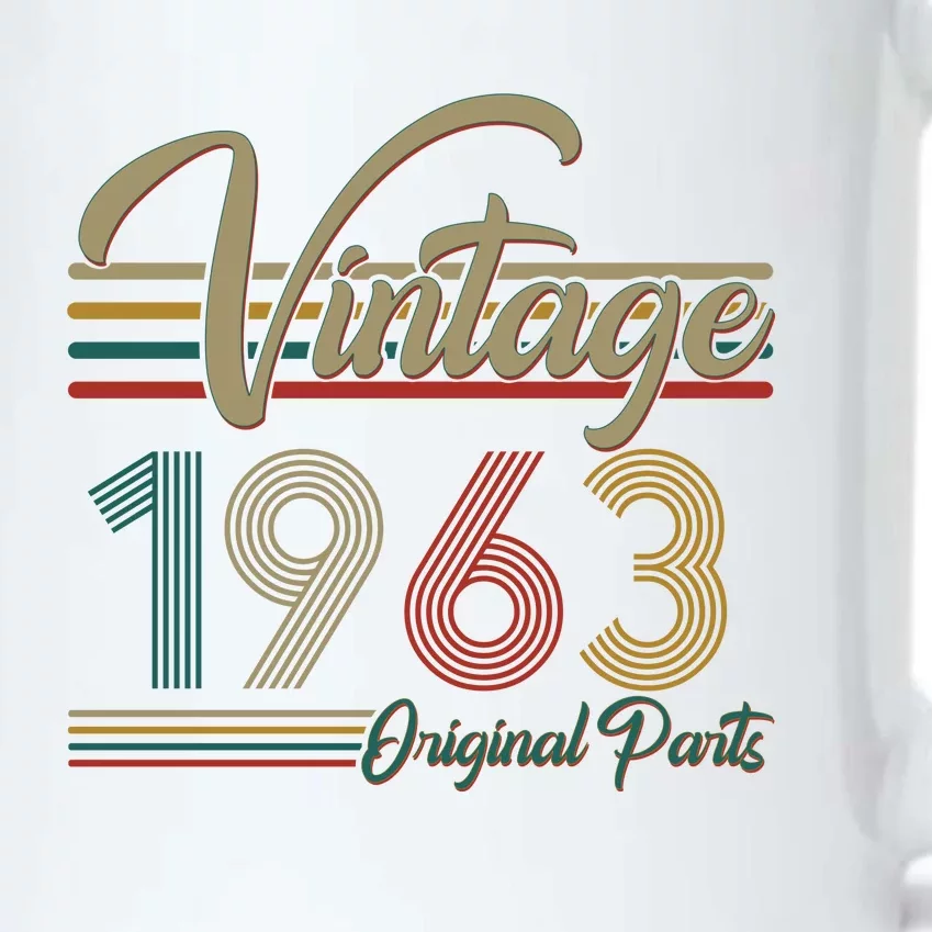 Vintage Original Parts 1963 60th Birthday Black Color Changing Mug