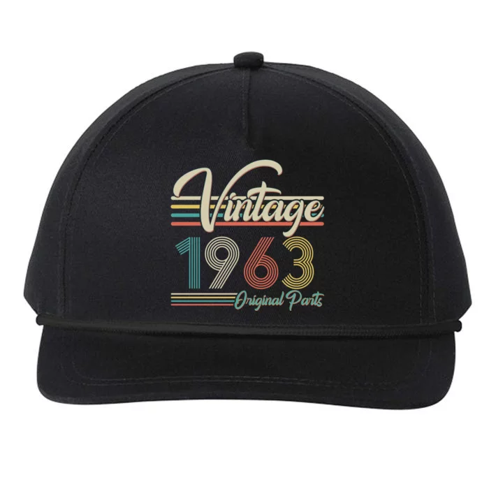 Vintage Original Parts 1963 60th Birthday Snapback Five-Panel Rope Hat