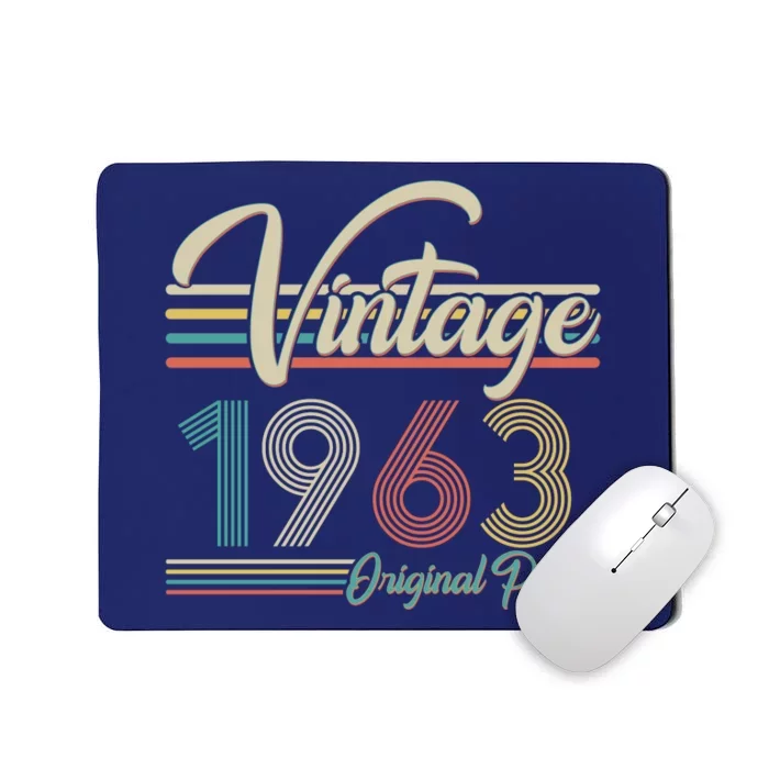 Vintage Original Parts 1963 60th Birthday Mousepad