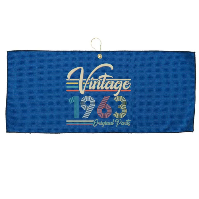 Vintage Original Parts 1963 60th Birthday Large Microfiber Waffle Golf Towel